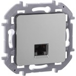 Розетка компьютерная Inspiria RJ45 кат.5E UTP алюм. Leg 673827 1657336