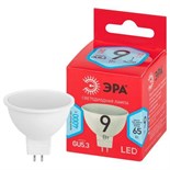 Лампа светодиодная RED LINE LED MR16-9W-840-GU5.3 R 9Вт MR16 софит 4000К нейтр. бел. GU5.3 (уп.10шт) Эра Б0050199 1480611