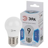 Лампа светодиодная P45-9w-840-E27 шар 720лм Эра Б0029044 1231466