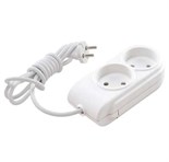 Удлинитель 2х2м без заземл. 10А IP20 защ. шторки Makel N2010031 506758