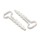Дюбель-хомут d6х14мм для плоского кабеля белый (уп.100шт) PROxima EKF plc-cd1-6x14w 1217749