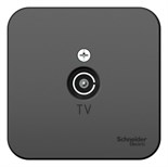 Розетка телевизионная TV ОП Blanca коннектор с изолир. пластиной антрацит SE BLNTA000016 1210649
