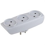 Разветвитель 3-м без заземл. 16А IP20 SP-3-W бел. Эра C0045527 457606