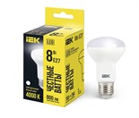 Лампа светодиодная Eco 8Вт R63 4000К нейтр. бел. E27 720лм 230-240В IEK LLE-R63-8-230-40-E27 422036