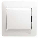 Выключатель 1-кл. СП Glossa 10А IP20 (сх. 1) 10AX в сборе перламутр. SE GSL000612 1180356