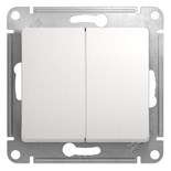Переключатель проходной 2-кл. СП Glossa 10А IP20 (сх. 6/2) 10AX механизм бел. SE GSL000165 275163