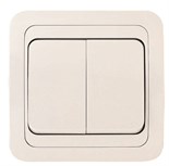 Выключатель 2-кл. СП Mimoza 10А IP20 бел./бел. Makel 12003 132196