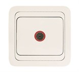 Розетка телевизионная TV 1-м СП Mimoza 16А IP20 бел./бел. Makel 12007 31205