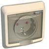 Розетка 1-м СП Этюд 16А IP44 250В с заземл. защ. шторки крем. SE PC16-044K 87983