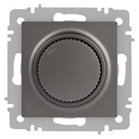 Светорегулятор Accent 6-401-09 поворотный 600Вт 230В IP20 СУ титан Intro Б0063685 1931541