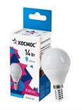 Лампа светодиодная 14Вт Шар 45 E14 4500К 174-265В КОСМОС LkecLED14wGL45E1445 1877855