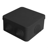 Коробка распределительная ОП 84х84х45мм IP54 7 выходов 3 гермоввода крышка защелкивающаяся материал - полипропилен черн. Epplast 120075 1804623
