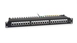Патч-панель 19дюйм 1U кат.5E полн. экранир. 24 порта RJ45 Dual IDC WR-PL-24-C5E-SH-D черн. WRline 505210 1761938