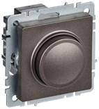 Светорегулятор СП BRITE пов-наж. 600Вт СС10-1-0-БрТБ механизм бронза IEK BR-D20-0600-K45 1701819