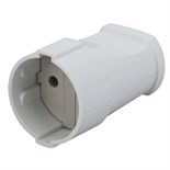 Розетка кабельная без заземл. прямая 10А бел. Rx1-W ЭРА Б0039680 1499916