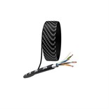 Кабель витая пара F/UTP кат.5E 4х2х24AWG solid CU PE Outdoor черн. (м) Эра Б0044689 1408263