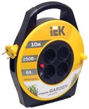 Удлинитель на катушке 4х10м без заземл. 6А IP20 Garden УК10 2х0.75 термозащита IEK WKP23-06-04-10 277730