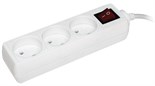 Удлинитель 3х3м без заземл. 10А IP20 УЗК 2P 250В ПВС 2х0.75 с выкл. IEK WYP10-06-03-03-K-N 272341