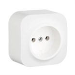 Розетка 1-м ОП Quteo 16А IP20 2P без заземл. без защ. шторок бел. Leg 782210 255236