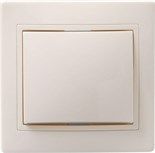 Выключатель 1-кл. СП Кварта 10А IP20 ВС10-1-0-ККм крем. IEK EVK10-K33-10-DM 245486