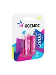 Аккумулятор AA/R6 2800мА.ч NI-MN BP-2 (блист.2шт) КОСМОС KOCR6NIMH2800MAH2BL 153783