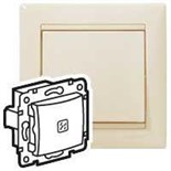 Выключатель 1-кл. СП Valena 10А IP31 с подсветкой механизм сл. кость (DIY-упак.) Leg 695601 91408