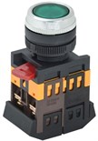 Кнопка ABLFS-22 d22мм 1з+1р 240В неон зел. IEK BBT30-ABLFS-K06 33994