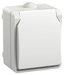Розетка ОП Форс РСб20-3-ФБ 16А IP54 с заземл. защ. шторки бел. IEK ERS12-K01-16-54-DC 1900879