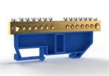 Шина нулевая на DIN-изоляторе 8х12мм 14 отвер. латунь TOKOV ELECTRIC TKE-BCB-812-14-DIN/N 1855439
