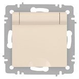 Розетка Accent 6-203-02 2P+E Schuko с крышкой 16А-250В IP20 СУ сл.кость Intro Б0063716 1931471