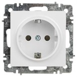 Розетка Intro Accent 6-202-01 2P+E Schuko 16А-250В IP20 СУ AL/CU бел. Intro Б0063678 1913948