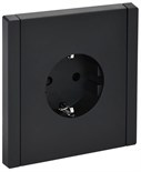 Розетка СП FORTE&PIANO FP115 16А с заземл. защ. шторки винт. крепл. черн. IEK FP-R14-16-K02 1853225