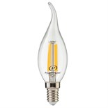 Лампа светодиодная филаментная RS F BXS E14 7W 220-240V 2700К 7Вт 810лм Ra 90 свеча на ветру Русский Свет 15011045087 1837335