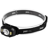 Фонарь аккумуляторный налобный AccuH3-L5W-bk LED 5Вт + 2хRED SMD IP54 5 режимов: 100проц. 180лм 3.5ч/50проц. 110лм 5.5ч/30проц. 65лм 15ч/красн. 28ч/мигающ. красн. 12ч аккум. управл. жестами черн. JazzWay 5036703 1556477