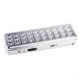 Фонарь-светильник аккумуляторный Accu9-L30-wh аварийный 30SMD яркий 300лм 2ч/эконом 90лм 6ч 220В аккум. Li-ion 3.7В 1.2А.ч бел. JazzWay 5024533 1480091