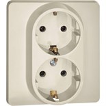 Розетка Inspiria 16А 250В 2х2P+E немецк. стандарт сл. кость Leg 673751 1445250
