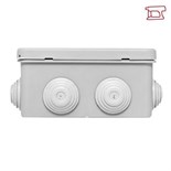 Коробка распределительная КМР-030-014 100х100х50 IP55 с крышкой 10 мембранных вводов розн. стикер EKF plc-kmr-030-014-r 1355583