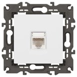 Розетка компьютерная 1-м Elegance 14-3107-01 RJ45 IP20 механизм бел. Эра Б0034302 1231967