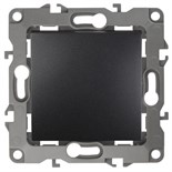 Переключатель 1-кл. СП Эра12 12-1103-05 10А IP20 250В 10AX механизм антрацит Эра Б0014643 1193490