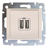 Розетка USB 2-м СП Valena механизм сл. кость (DIY-упак.) Leg 694372 429011