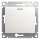 Переключатель проходной 1-кл. СП Glossa 10А IP20 (сх. 6а) 10AX с подсветкой механизм перламутр. SE GSL000663 1180362