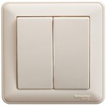 Выключатель 2-кл. СП W59 10А IP20 10AX в сборе сл. кость SE VS510-252-28 404576