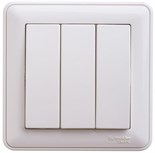 Выключатель 3-кл. СП W59 10А IP20 10AX в сборе бел. SE VS0510-351-18 404508