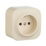 Розетка 1-м ОП Quteo 16А IP20 2P без заземл. без защ. шторок сл. кость Leg 782240 255243