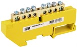 Шина PE "земля" на DIN-изол. ШНИ-6х9-8-Д-Ж IEK YNN10-69-8D-K05 252922