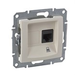 Розетка компьютерная 1-м СП Sedna RJ45 кат.5E UTP неэкранир. механизм беж. SchE SDN4300147 211822