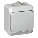 Выключатель 1-кл. ОП Этюд 10А IP44 10AX сер. SE BA10-041C 97301