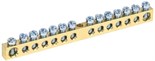 Шина PEN "земля-ноль" 6х9мм 14/1 (14групп/крепеж по центру) IEK YNN10-14-100 7365