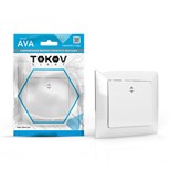 Переключатель проходной 1-кл. СП AVA 10А IP20 в сборе бел. TOKOV LIGHTTKL-AV-P1F-C01 1909892