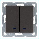 Выключатель 2-кл. 10А IP20 с подсветкой механизм мокко Jasmart G3023NZ 1944938
